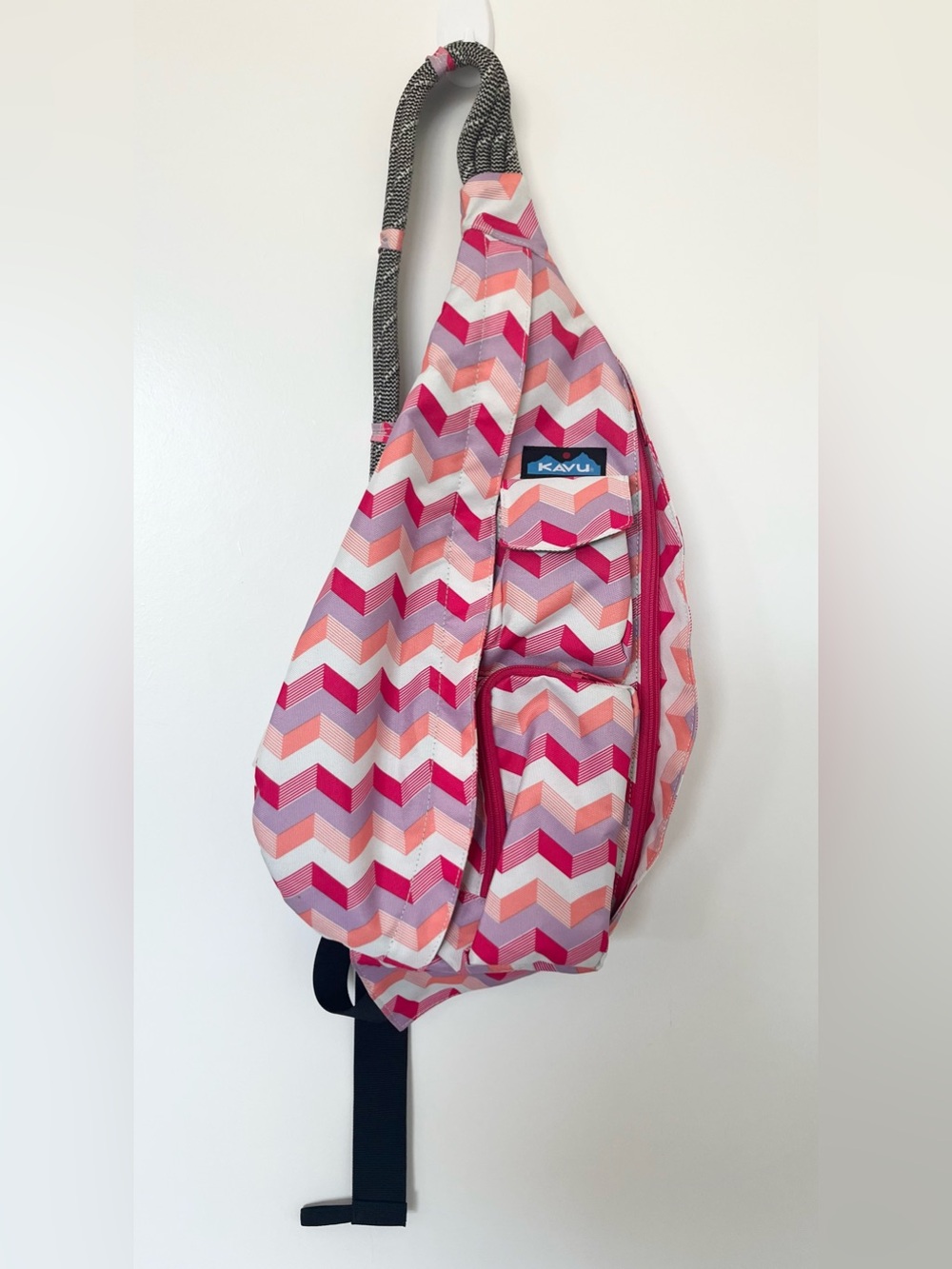 KAVU Rope Sling Bag Sunset Chevron Pink
Orange Canvas Backpack Crossbody